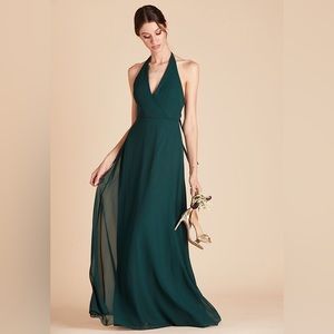 XS Emerald Chiffon Birdy Grey Dress